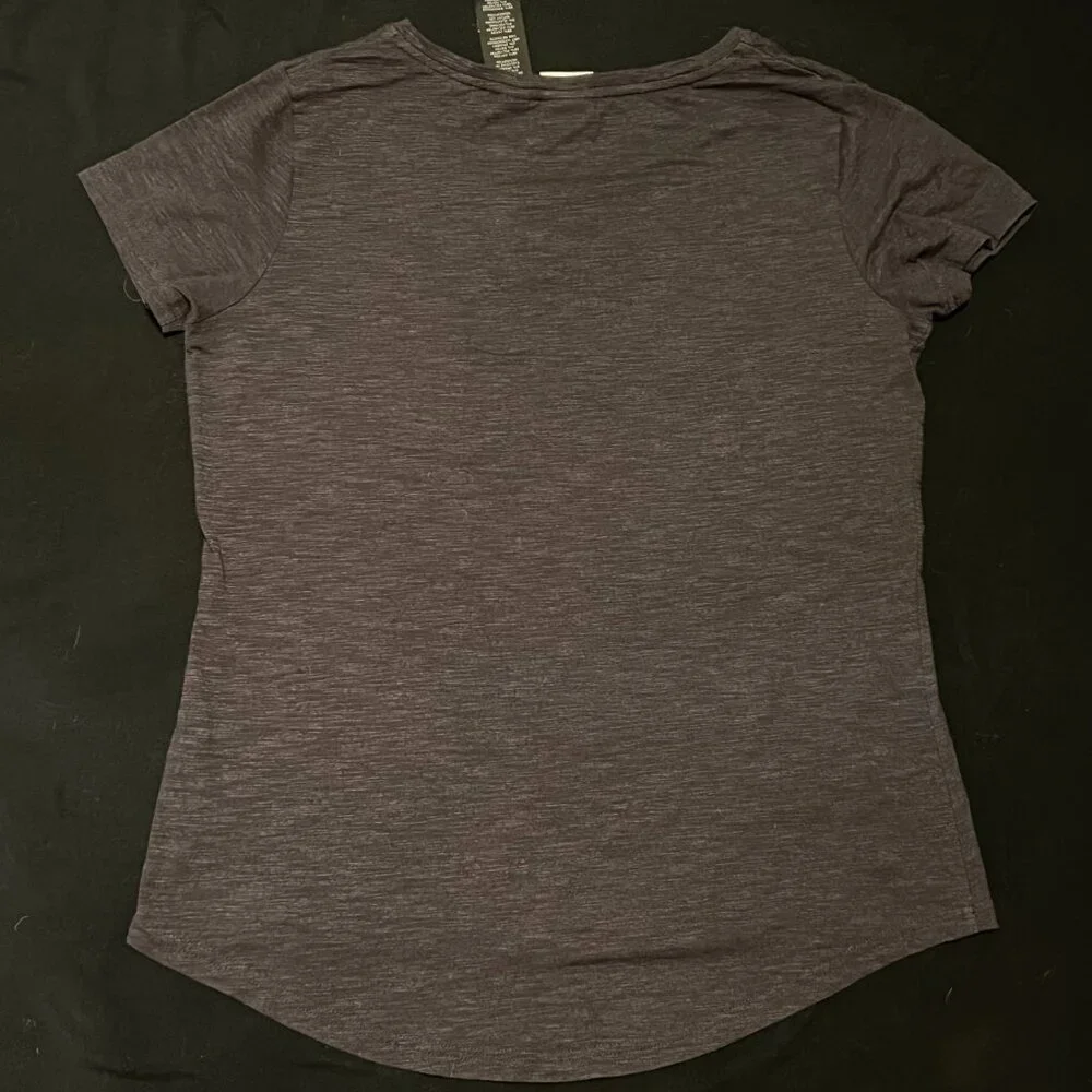 Genuine Harley Davidson Women's Eagle Short Sleeve Dark Grey Shirt Size L - Picture 4 of 4